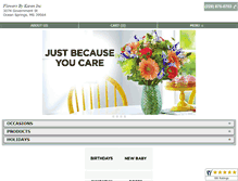 Tablet Screenshot of flowersbykareninc.com